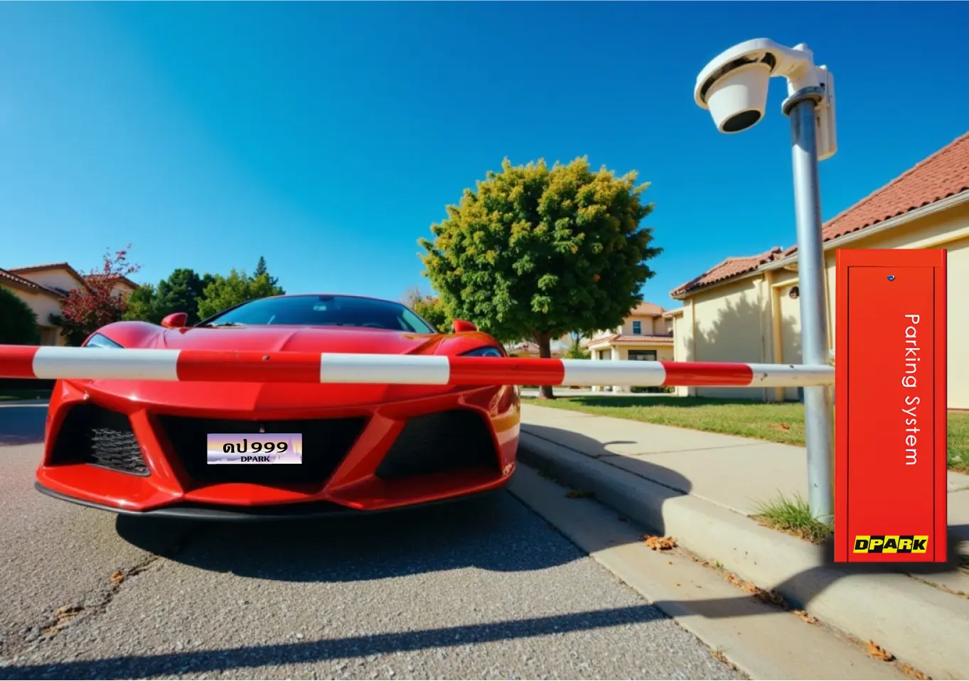 ระบบไม้กั้นอ่านป้ายทะเบียนควบคุมการเข้าออก