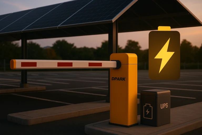 ไม้กั้น DPARK พร้อมแผงโซลาร์